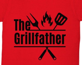The Grillfather T-shirt, Grill Gather T-shirt, Gift for Dad T-shirt, Fathers Day T-shirt, Outdoor dad T-shirt