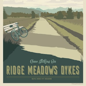 Biking Trails travel poster