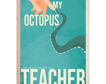 Minimalist Poster Design of "My Octopus Teacher" [2020]