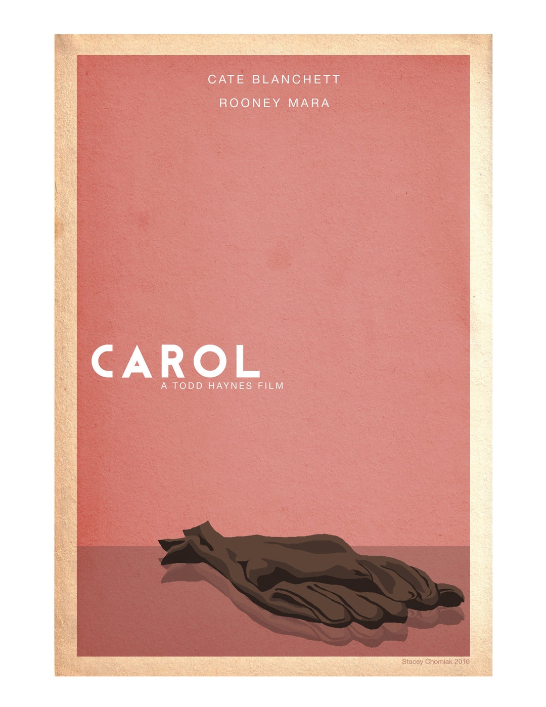 Minimalist Poster Design Of Carol 2015 Etsy