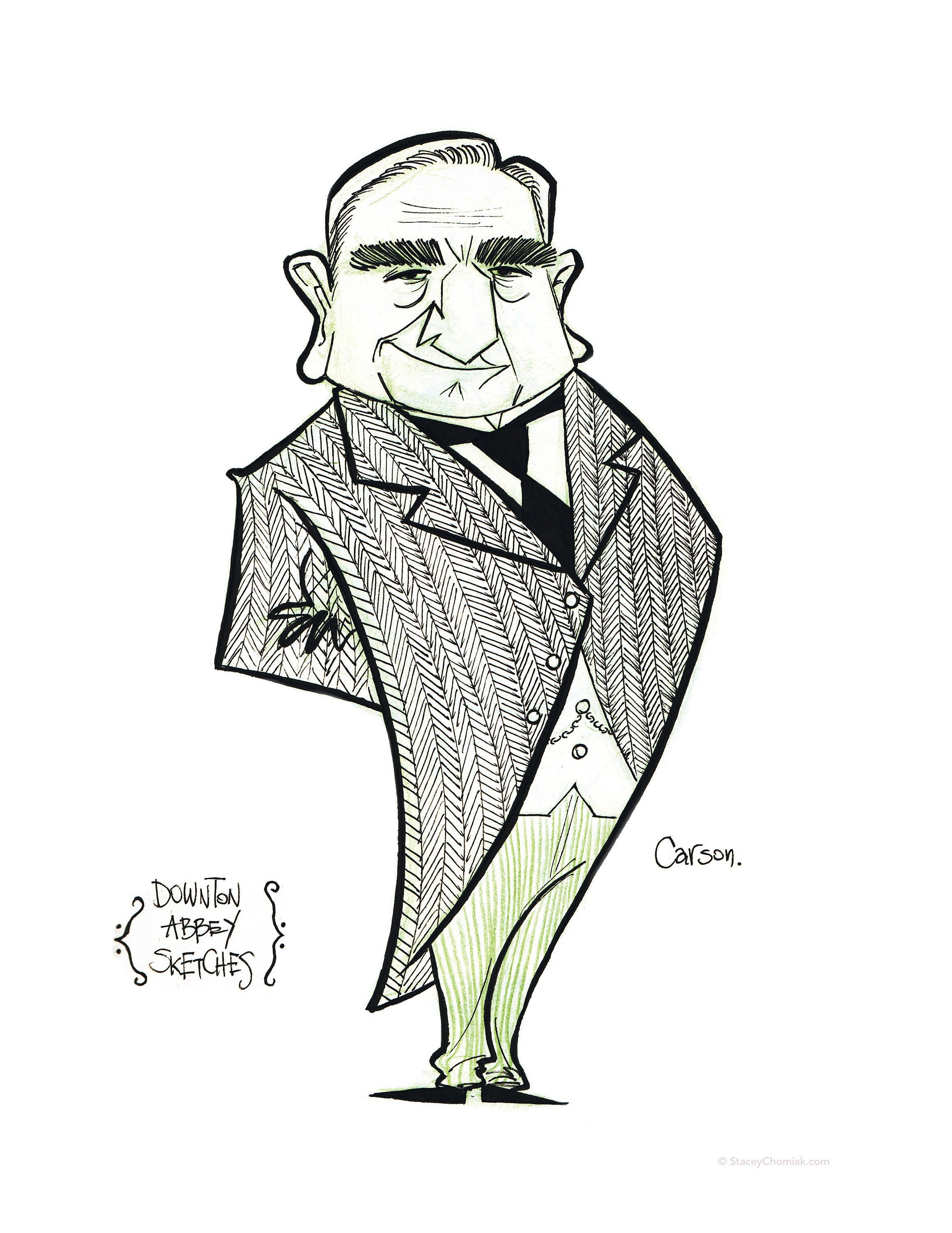 Buy Illustration of Charles Carson From downton Abbey Online in India  Etsy