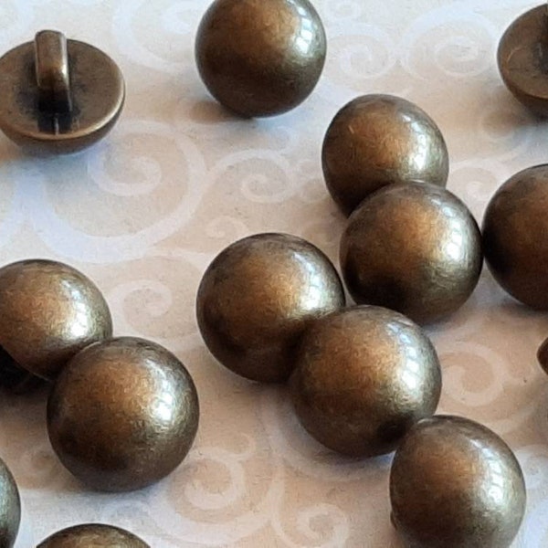Brass Shank Button Etsy