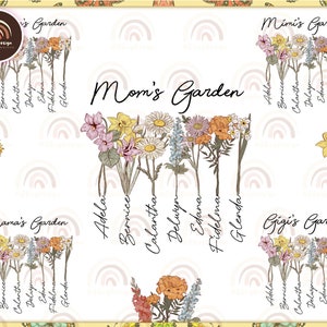CUSTOM Mama's Garden Png Bundle, Nana's Garden Png, Mother's Day Png, Personalized Gift For Mama Png, Custom Name Png, Instant Download