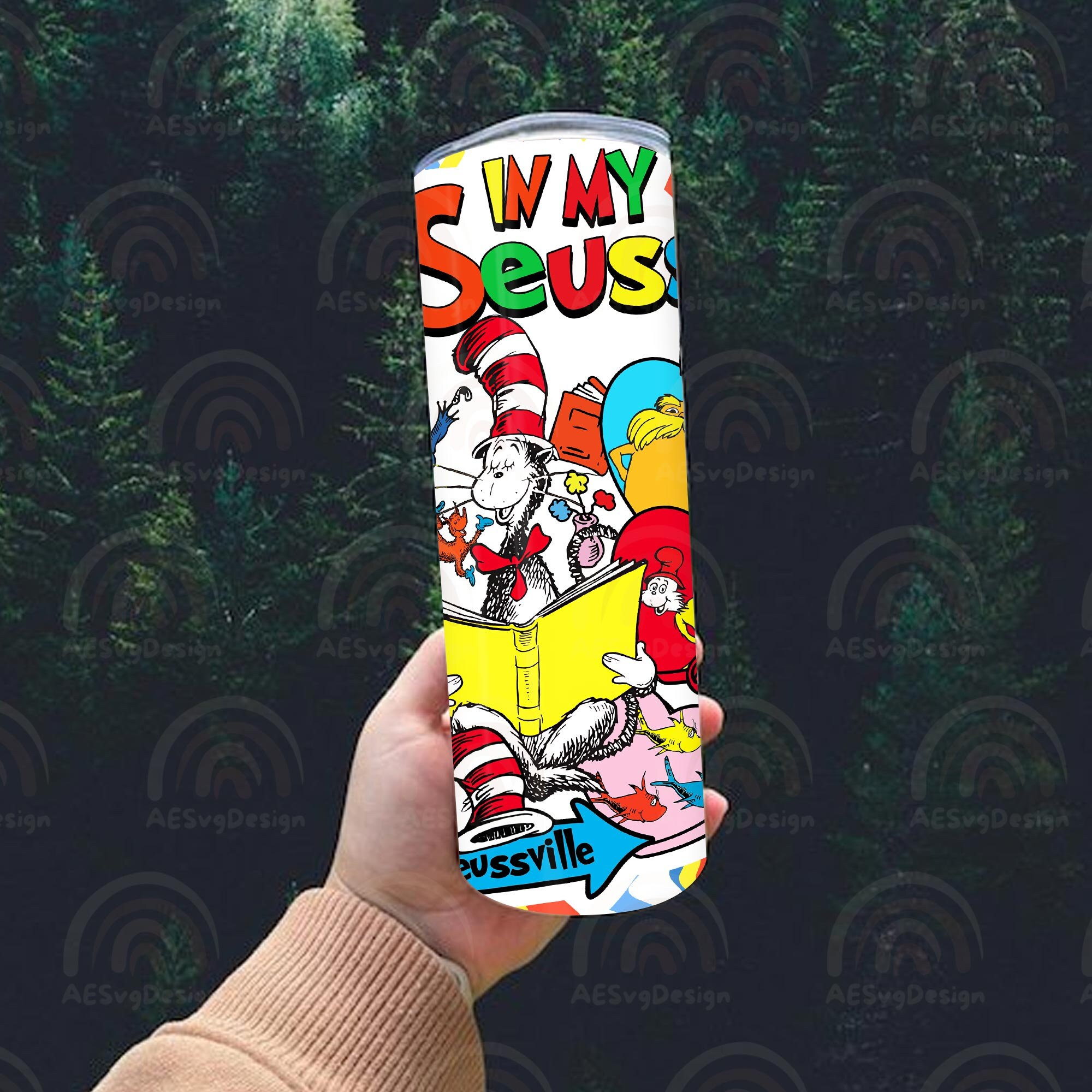 Discover Seuss Geisel National Read Across America Day Tumbler