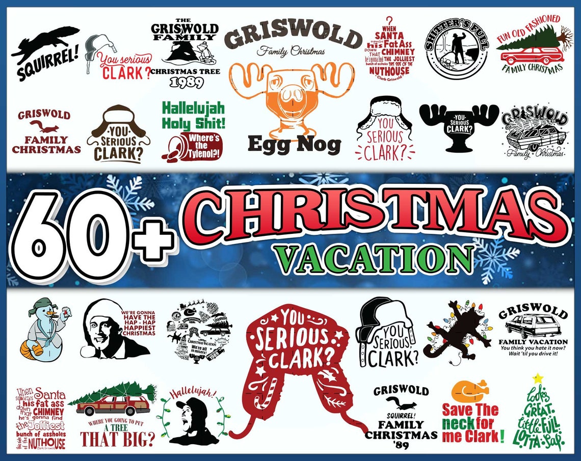 60 Christmas Vacation SVG Bundle Christmas Vacation Etsy