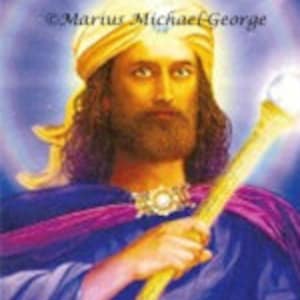 El Morya 5"x7" Laminowana Karta Ołtarzowa (EM) autorstwa Mariusa Michaela-George'a