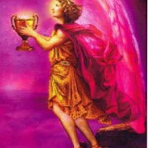 Arcangelo Chamuel 5 "x 7" altare laminato Card (CH1) da Marius Michael-George