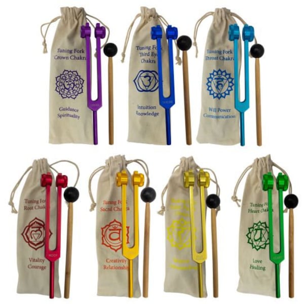 Seven Chakras Tuning Forks