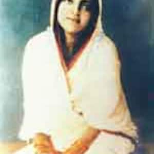 Ananda Mayi Ma 5"x7" Gelamineerde Altaarkaart (AM)