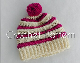 Starry Skies Beanie pattern, crochet PDF pattern, Instant PDF download, crochet hat pattern, crochet beanie