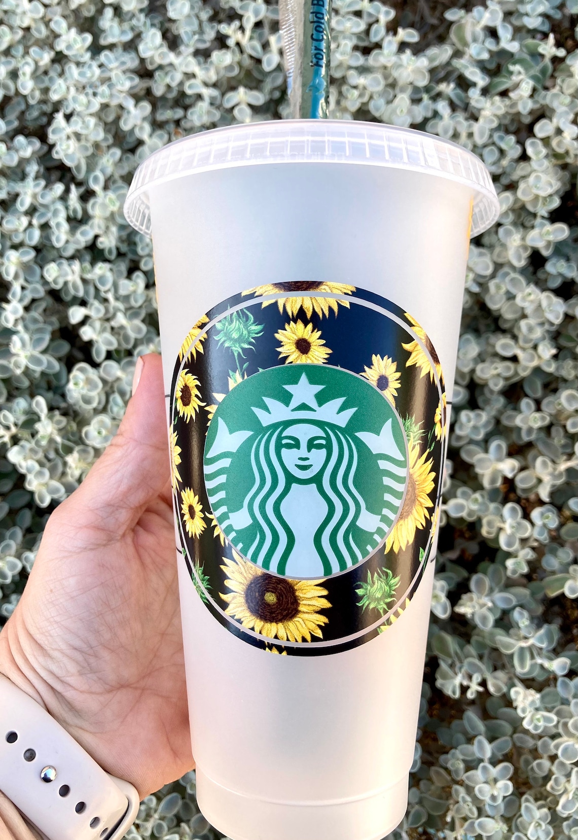 Sunflower Starbucks Cup Starbucks Reusable CupSunflower Cup Etsy