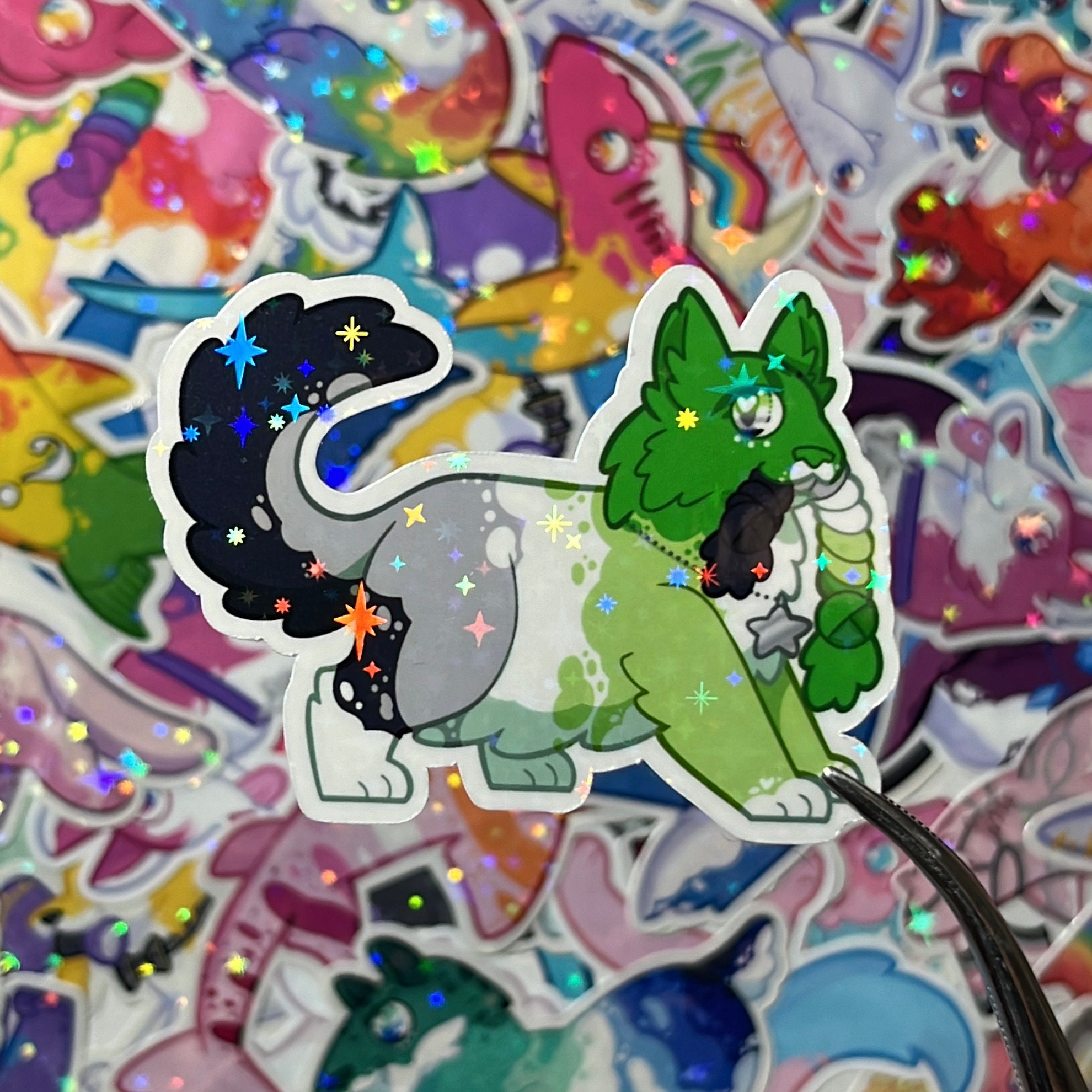 Aromantic Pride Stickers – Holographic Animal Designs - Etsy