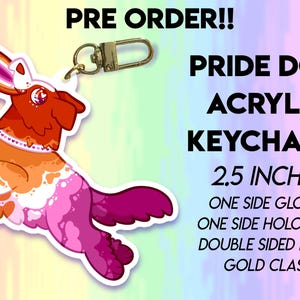 FÖRBESTÄLL Pride Dog-nyckelringar HBTQ- och funktionshinderdesigner - Gay Lesbisk Icke-binär Asexuell AroAce Pansexuell Transgender Genderfluid Designs