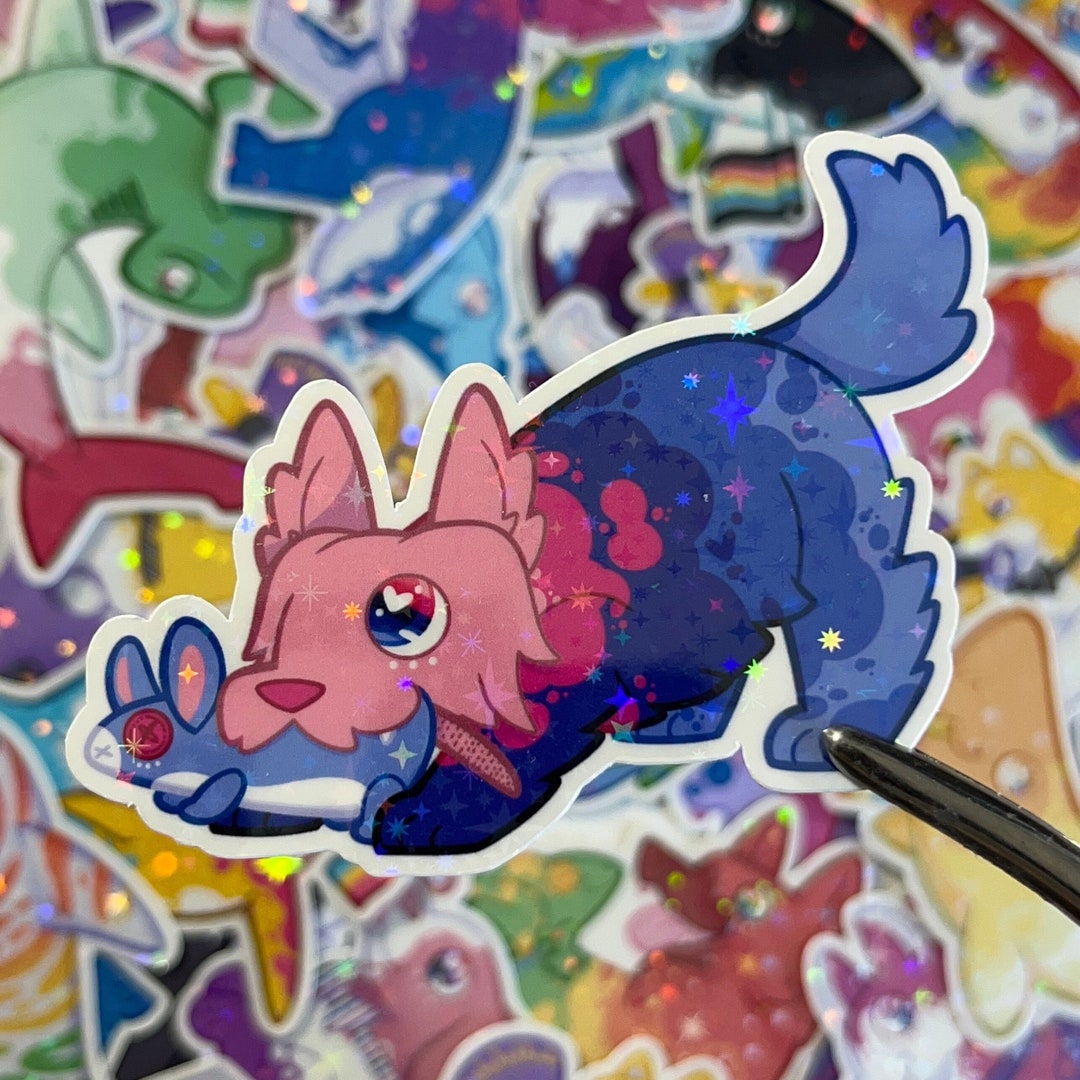 Omnisexual Pride Flag Yorkie Terrier LGBT Pride Pup Sticker Etsy