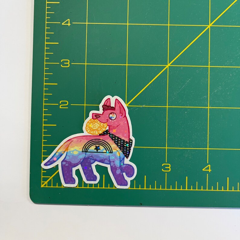 Xenogender Pride Flag Xoloitsquintli LGBT Pride Pup Sticker - Etsy