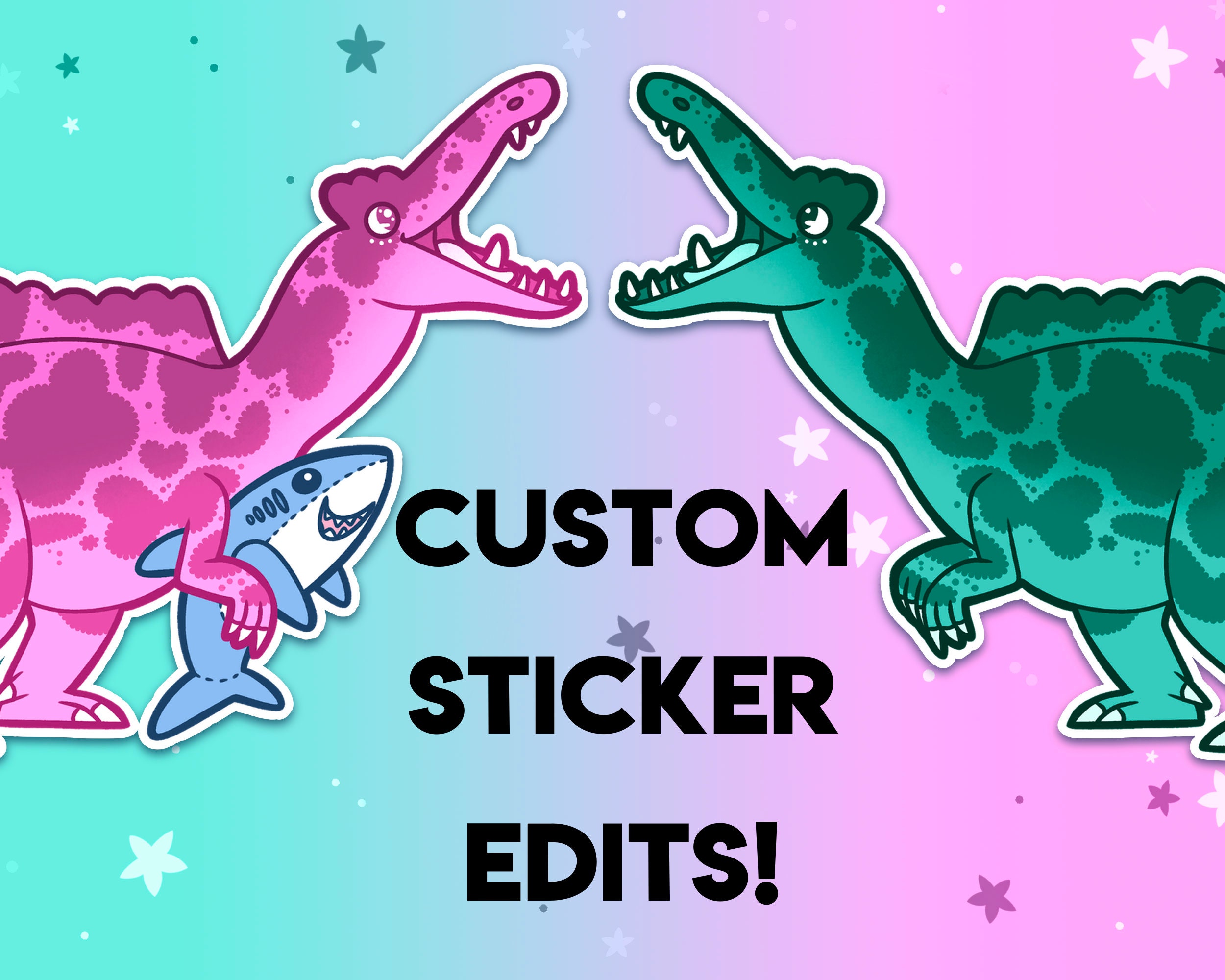 Sticker Commissions Custom Sticker Recolors! - Custom Colors for Designs Already in My Shop ...