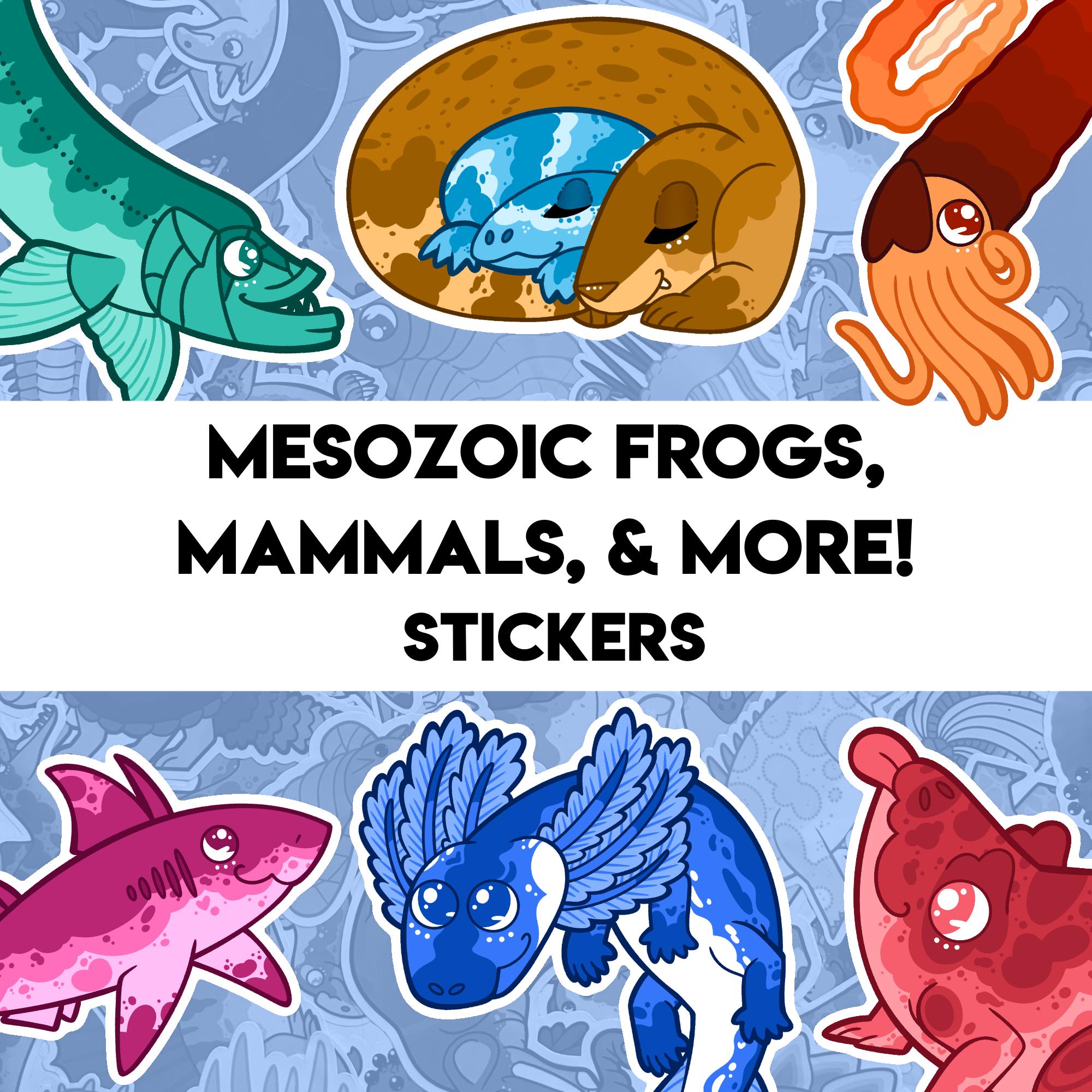 Trassic Cuddle Mesozoic Misc - Sharks Fish Frogs Mammals - 25 Designs - Triassic ...