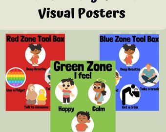 Zones of Regulation Inspired Visual Posters