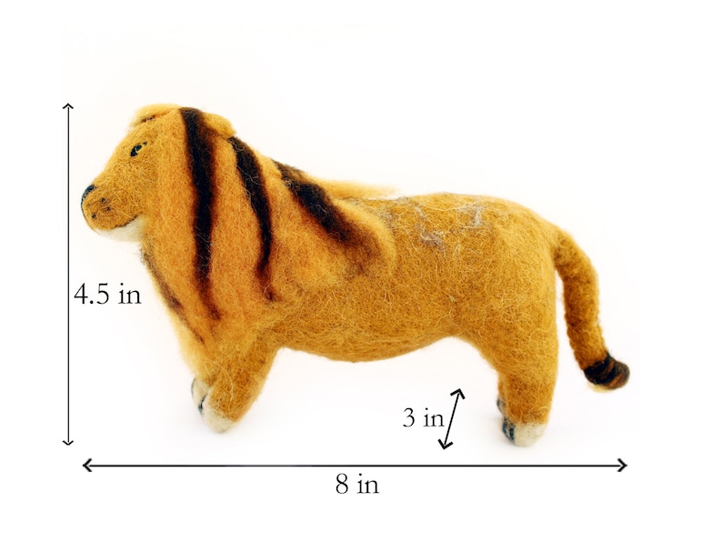 Wool Felt Lion Toy Lion art and decoration,