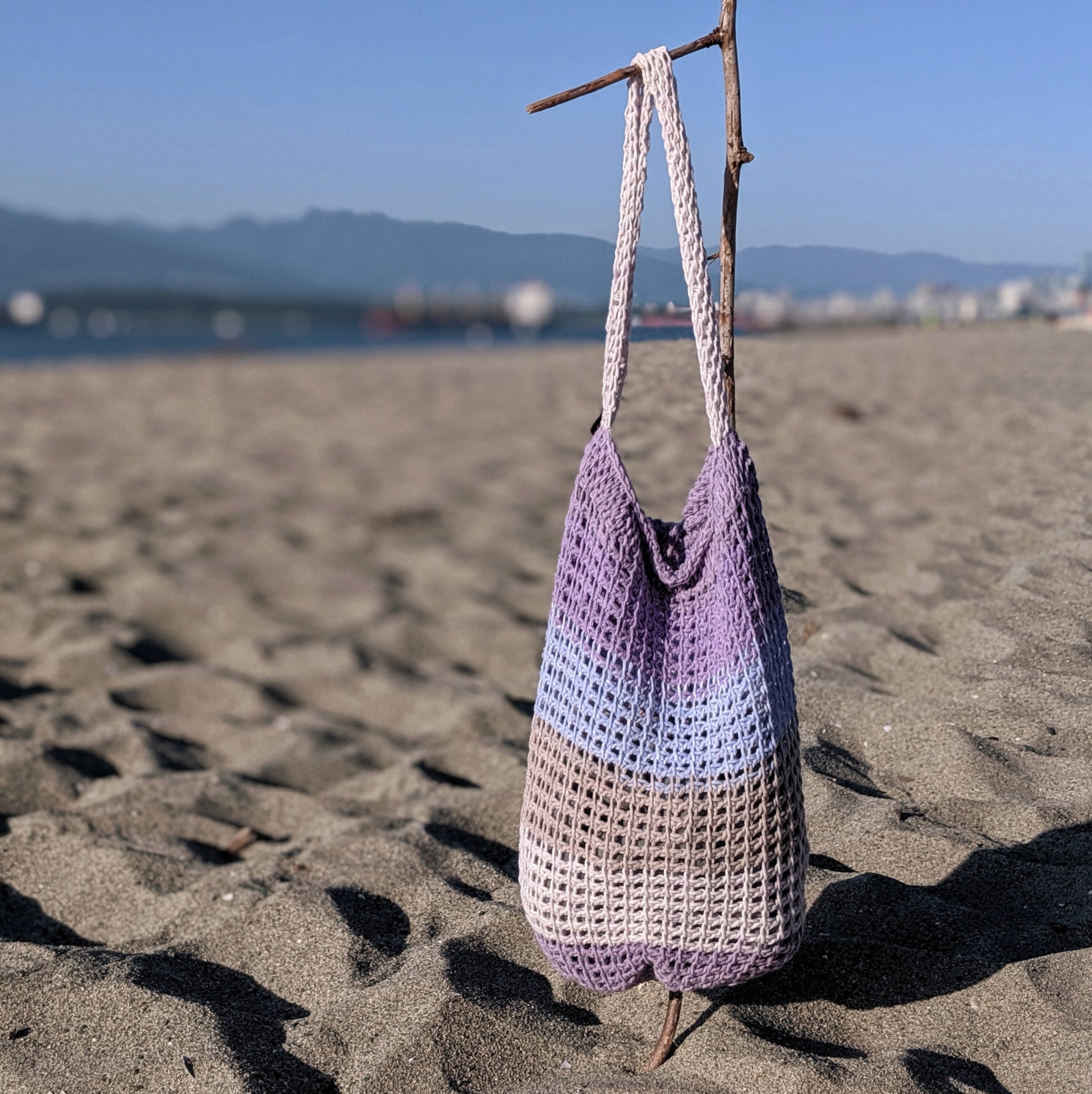 CROCHET PATTERN: Summer Market Tote / Tunisian Crochet Pattern ...