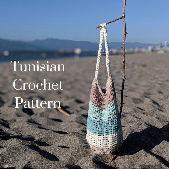 tunisian crochet market bag pattern