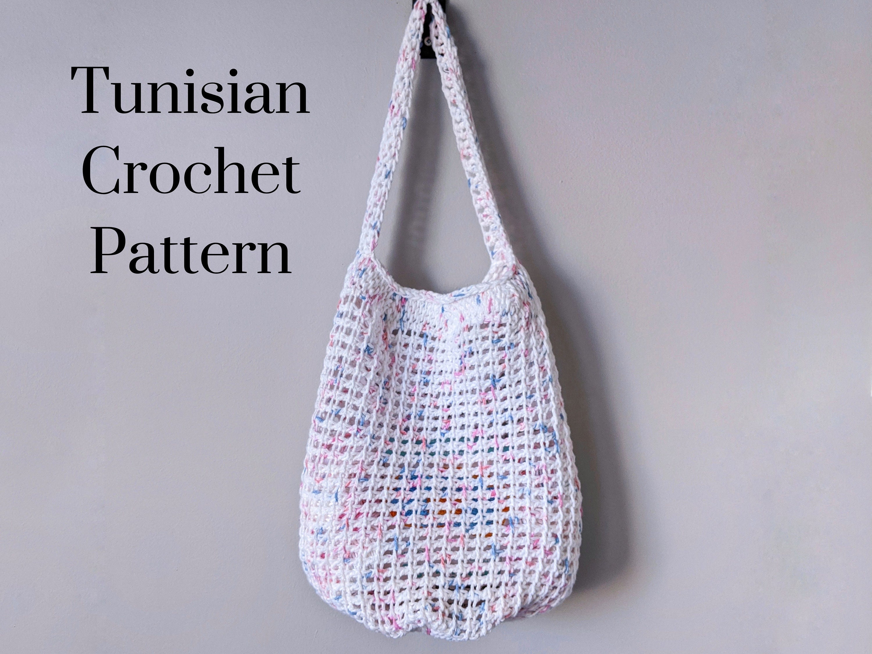 CROCHET PATTERN: Summer Market Tote / Tunisian Crochet Pattern - Etsy ...