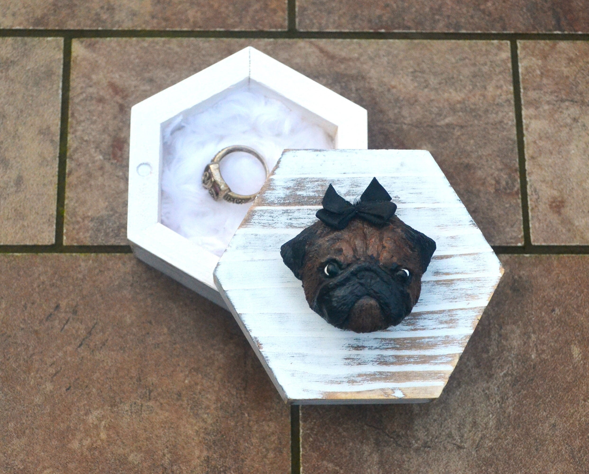 Pug Ring Holder Etsy