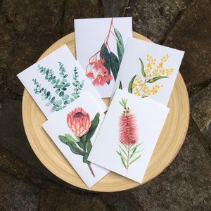 Australian Native Flower Greeting Cards, Watercolour Botanical Greeting Cards, Watercolour Floral Prints image 2
