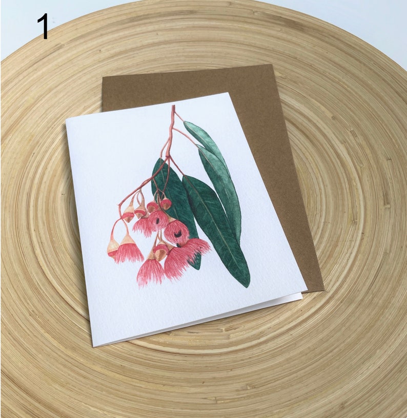 Australian Native Flower Greeting Cards, Watercolour Botanical Greeting Cards, Watercolour Floral Prints image 3