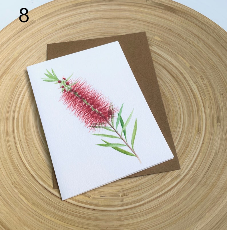 Australian Native Flower Greeting Cards, Watercolour Botanical Greeting Cards, Watercolour Floral Prints image 10