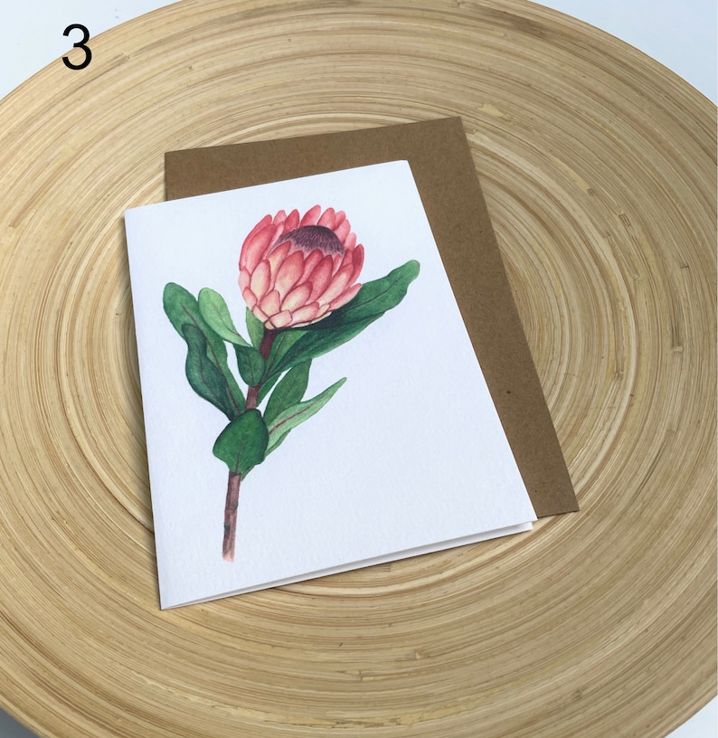 Australian Native Flower Greeting Cards, Watercolour Botanical Greeting Cards, Watercolour Floral Prints image 5