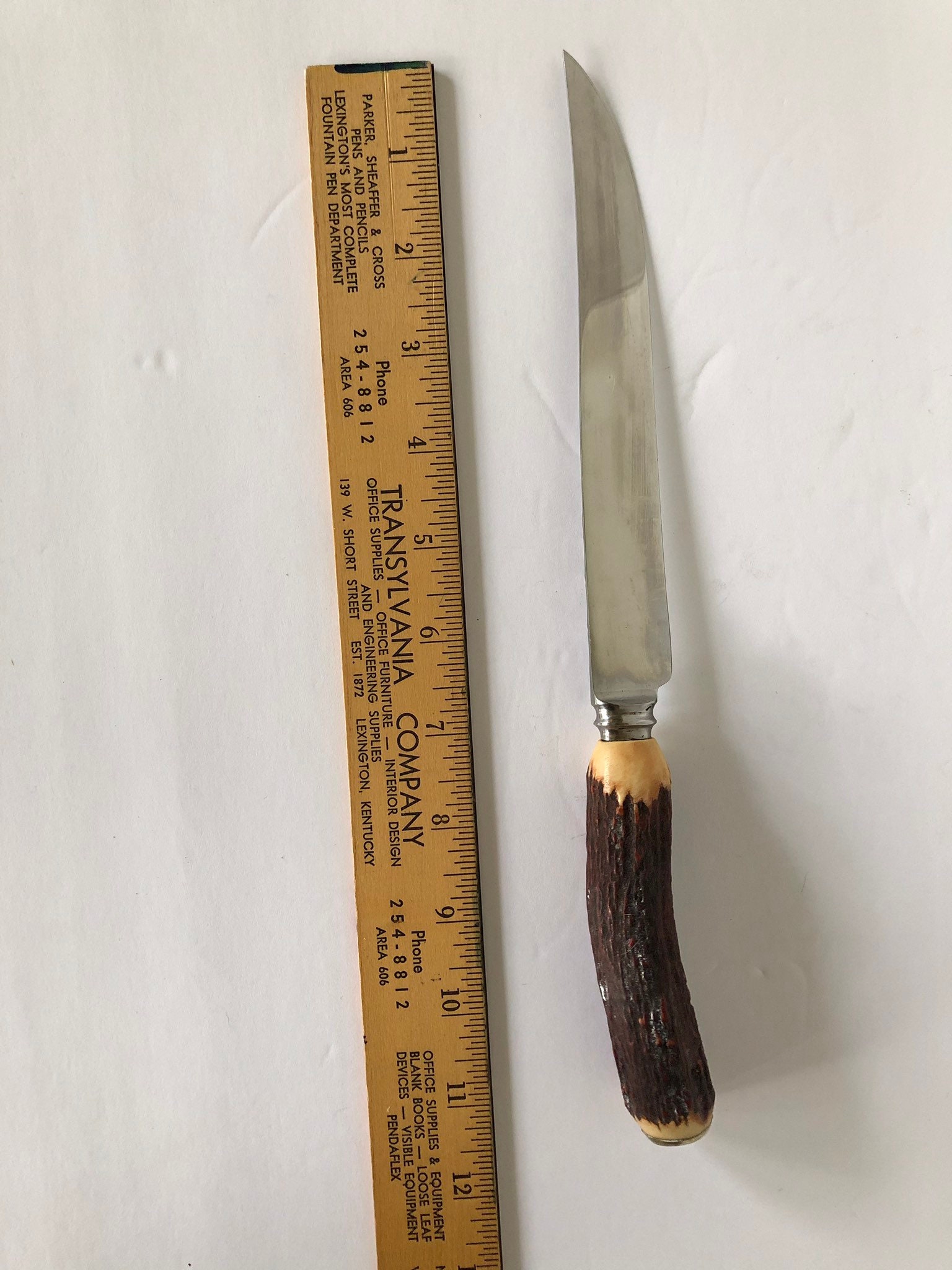 Genuine Stag Handle cutlery set from Sheffield Kirk & Matz Etsy