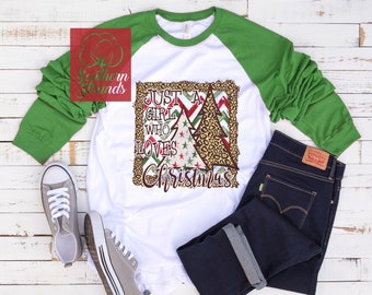 Just A Girl Who Loves Christmas_Leopard | Sublimation/Printable Design | Instant Download | Sublimation | Printable | PNG