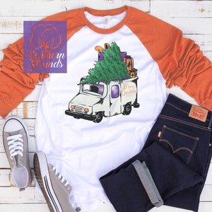 Christmas White Delivery Truck | Sublimation/Printable Design | Instant Download | Sublimation | Printable | PNG