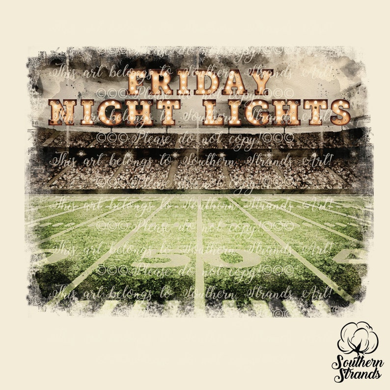 Friday Night Lights BLANK PNG Digital Download Design Etsy