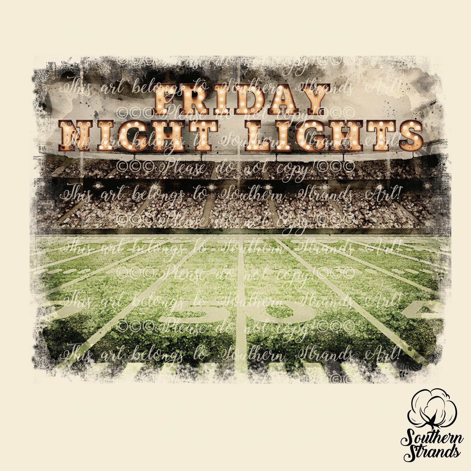 Friday Night Lights BLANK PNG Digital Download Design | Etsy