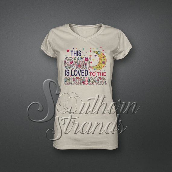 This Grammy Is Loved To The Moon And Back Tshirt This Grammy Is Loved To The Moon And Back Tshirt