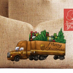 Christmas 18 Wheeler Truck | Sublimation/Printable Design | Instant Download | Sublimation | Printable | PNG