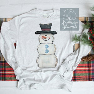 Wooden Tall Snowman | Sublimation/Printable Design | Instant Download | Sublimation | Printable | PNG