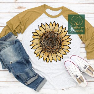 Watercolor Sunflower | PNG Digital Download Design | Sublimation Design | Hand Drawn Art | Fall Digital Download