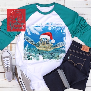 Christmas Sea Turtle | Sublimation/Printable Design | Instant Download | Sublimation | Printable | PNG