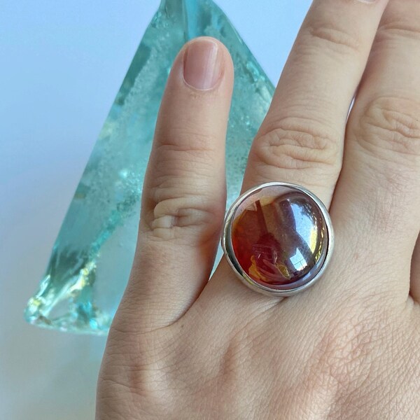 Stained Glass Ring Etsy