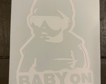 Baby on Board sticker vinyl decal for car truck SUV child safety funny  Car decal bumper Sticker On Board Decal Child safety decal