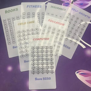 Savings Challenge for A6 trackers - Velum Matta Laminated