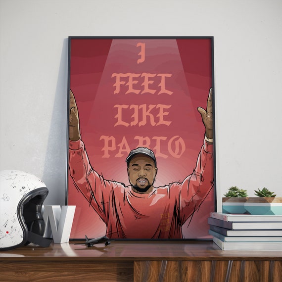 Minimalist Album Collage A1 Size Kanye West Poster
