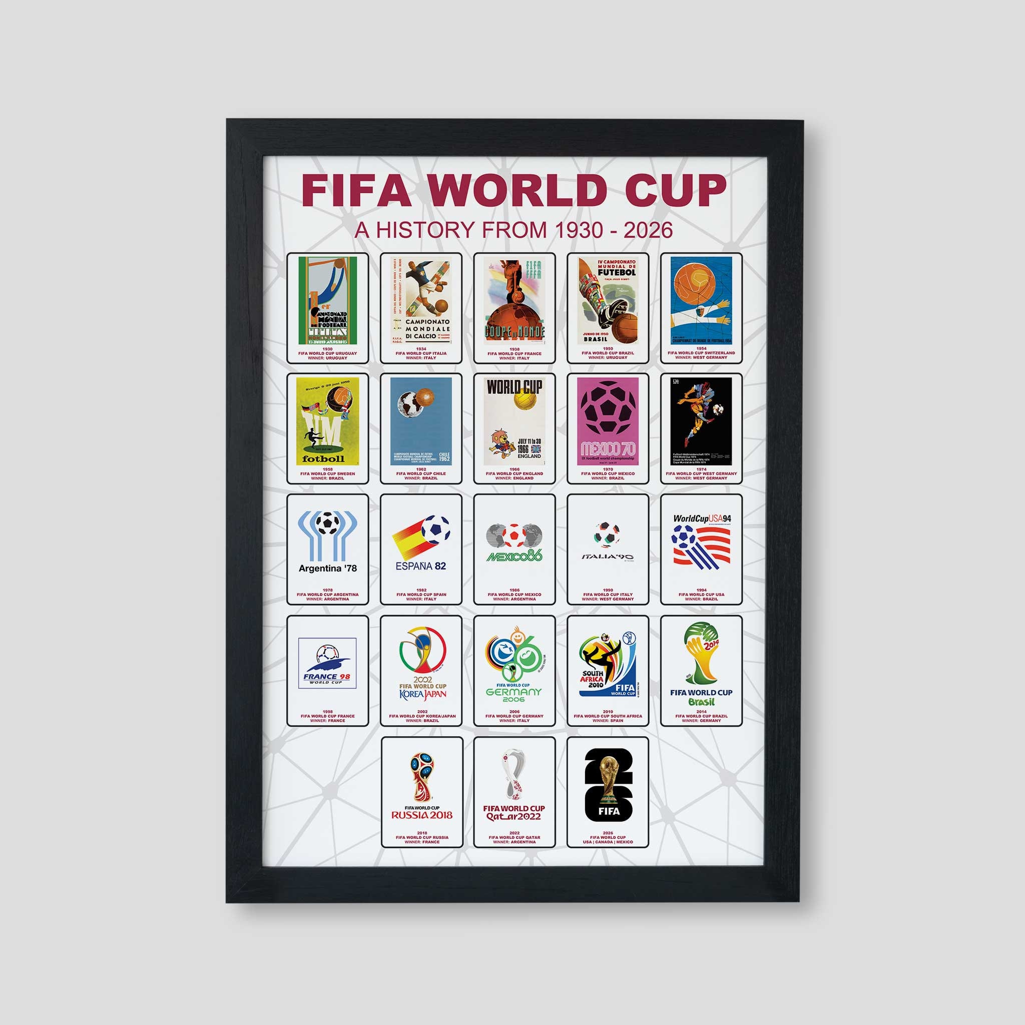 FIFA World Cup 2026 (USA / Canada / Mexico) Tote Bag Reusable For Shoulder  / Grocery / Shopping / Vinyl Records 15.5 x 13.5 in (One Sided) (073)