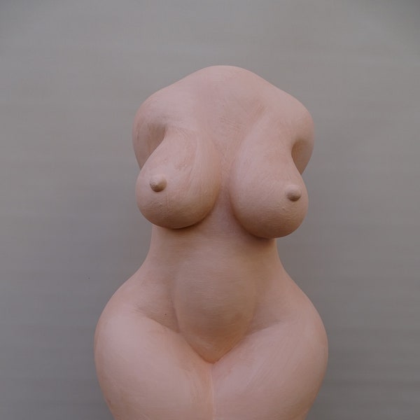 weiblicher Torso aus Terracotta