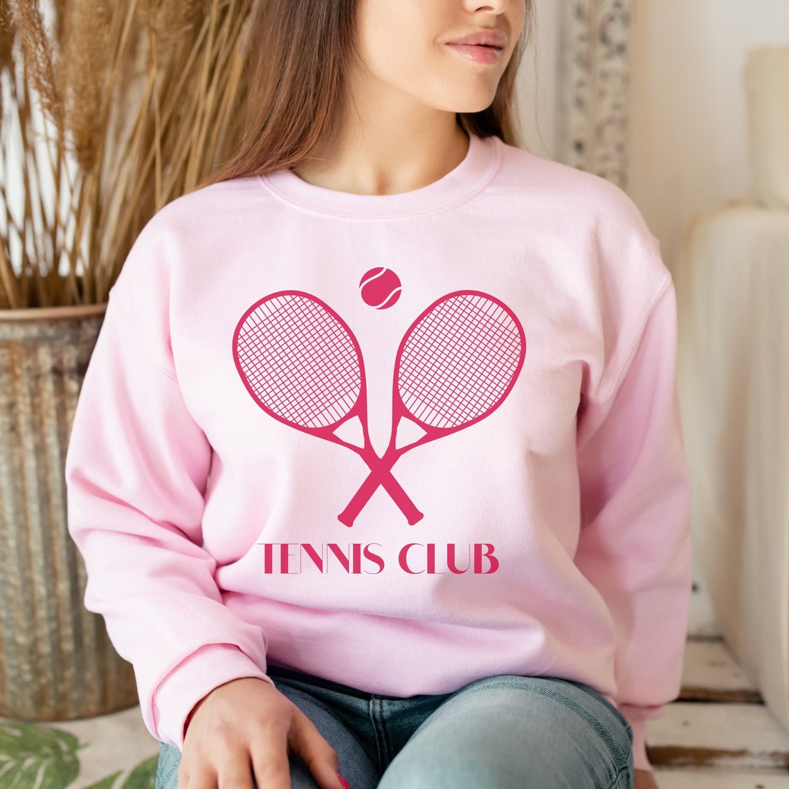 Tennis Club Sweatshirt vintage sweatshirt preppy sweatshirt Etsy