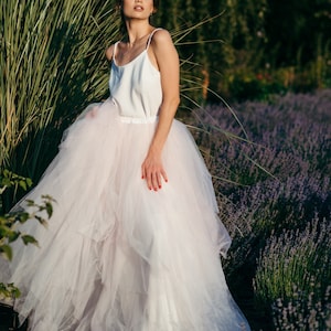 Tutu Bridal Skirt - Tulle Skirt - Bridesmaids Separates - Modern Wedding Dress - Pink Skirt - Unique Wedding Dress