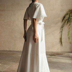 Boho Wedding Dress, Elopement Dress, Beach Wedding Dress, Bohemian Wedding Dress, Wedding Gown, Simple Wedding Dress image 4